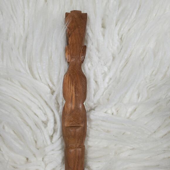 Hand-carved Wooden Tribal Fork - Picture 5 of 8